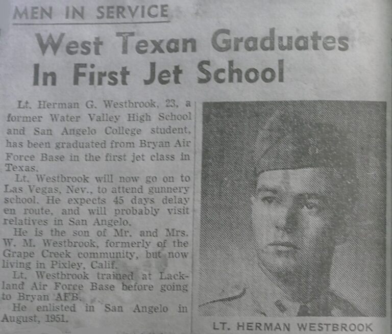 Westerbrook, Herman G Newspaper Article