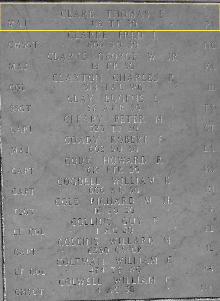 Clark, Thomas E Grave Marker